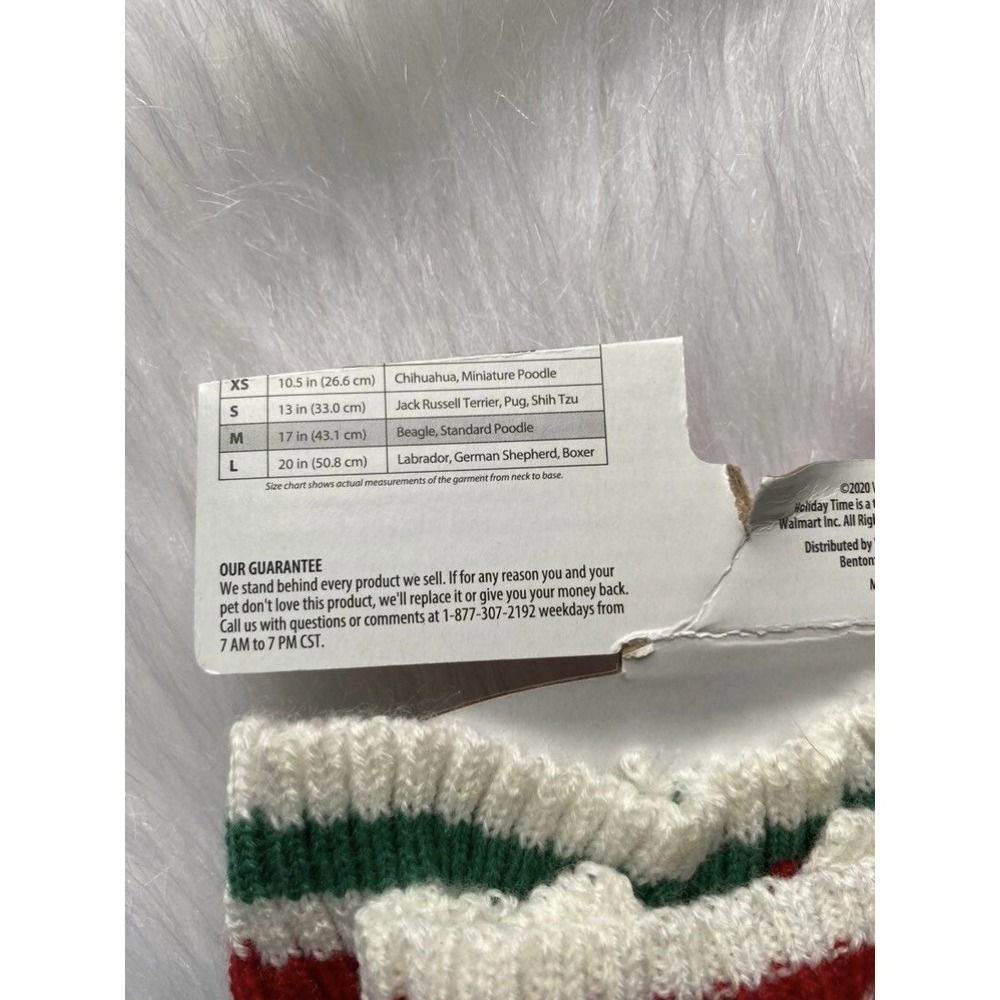 Holiday Time Dog Sweater Size Medium Cool Christmas Deer Pet Clothes - Picture 6 of 6